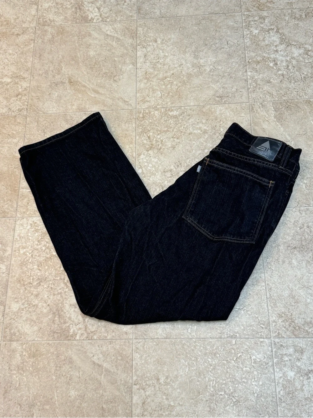 VTG Y2K 90s Silver Tab Levi’s Low Loose Baggy Black Denim Jeans 32 x 32